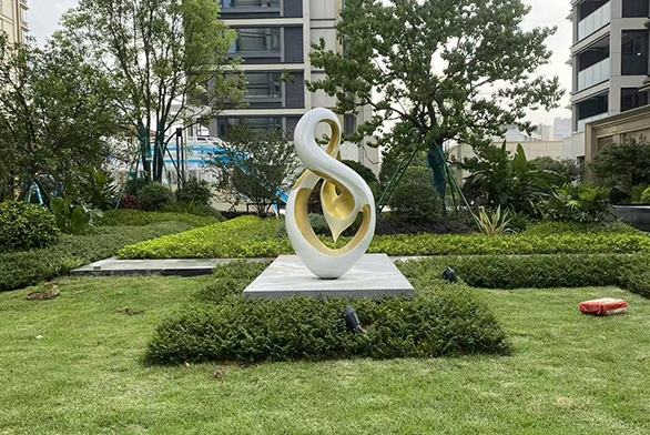 仓山区新榕·江和阅营销中心(金浦路西)不锈钢雕塑